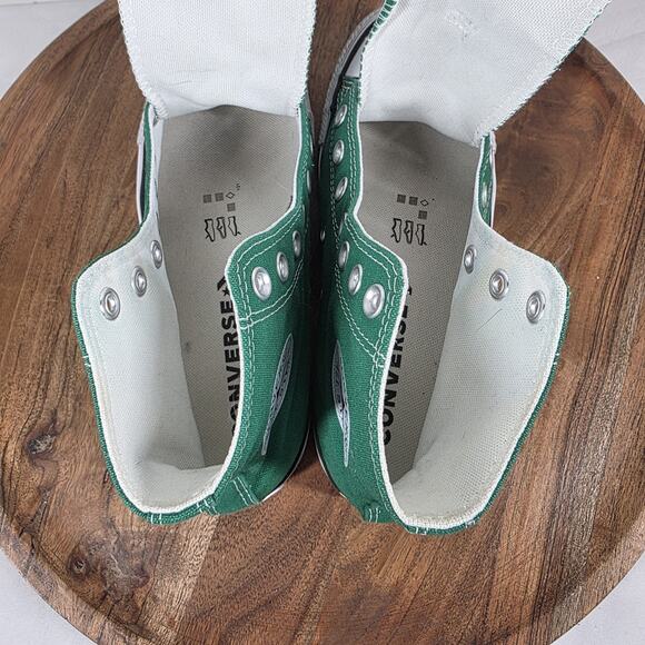 Converse Chuck Taylor All Star Womens Green And White Size 6.5 High Top Shoes - Picture 6 of 8